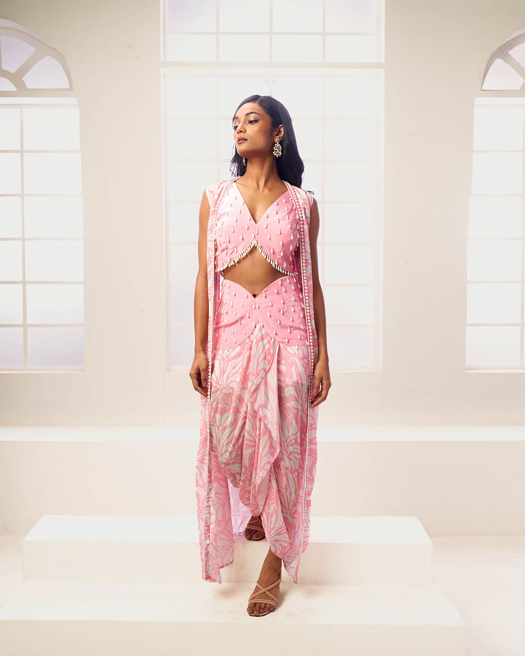 Aurora Indowestern Dhoti Drape Set