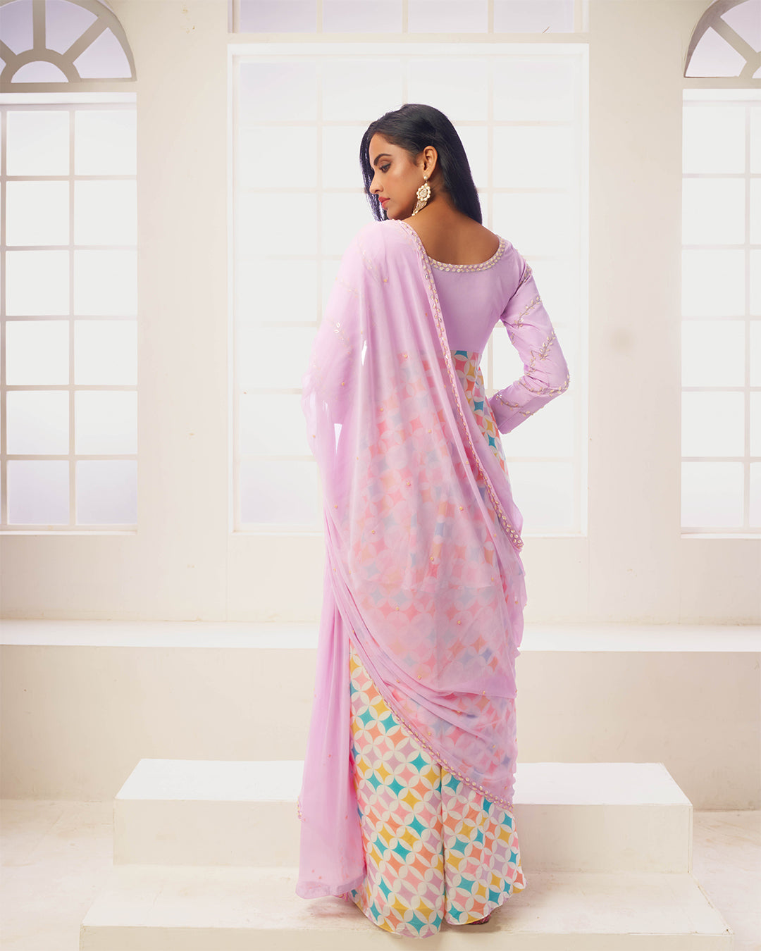 Zaria Simple Sharara Dress