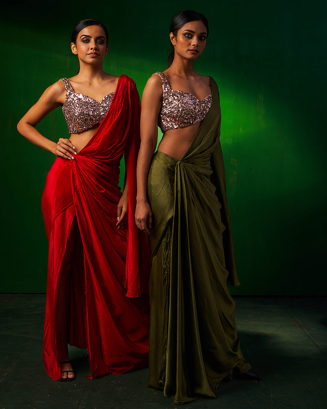 Yarra Indo Western Wrap Saree