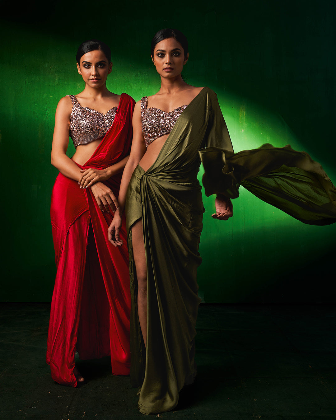 Yarra Indo Western Wrap Saree