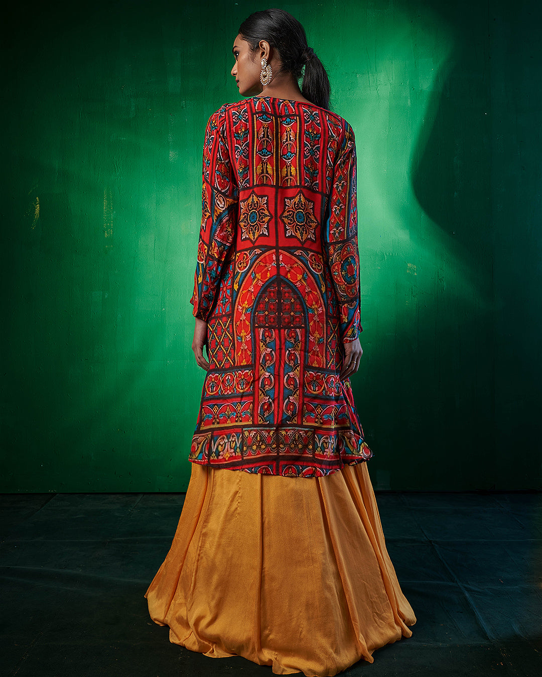Sabrina Desigenr Lehenga With Printed Jacket