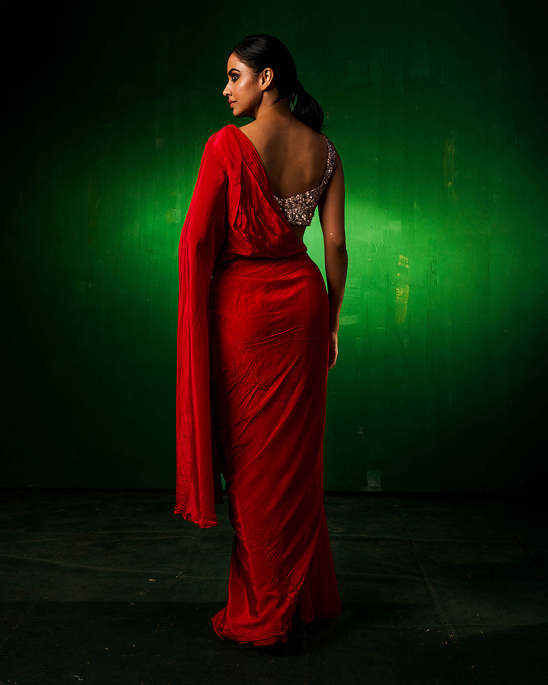 Yarra Indo Western Wrap Saree
