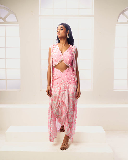 Aurora Indowestern Dhoti Drape Set