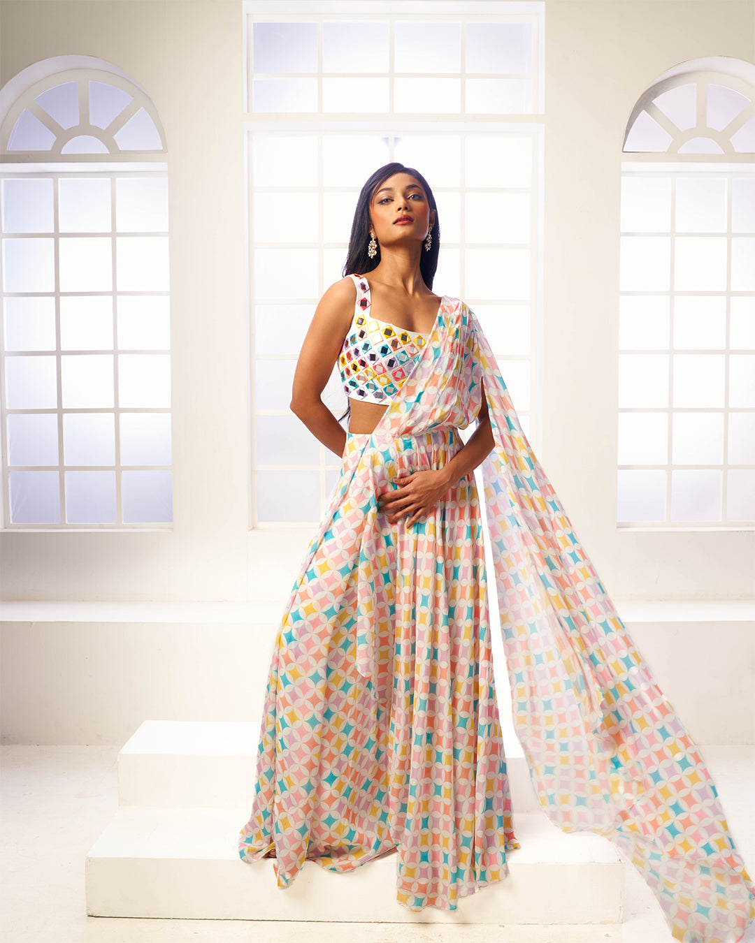 Inara Pant Style Drape Saree