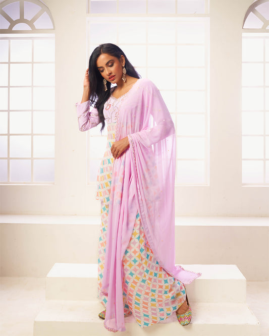 Zaria Simple Sharara Dress