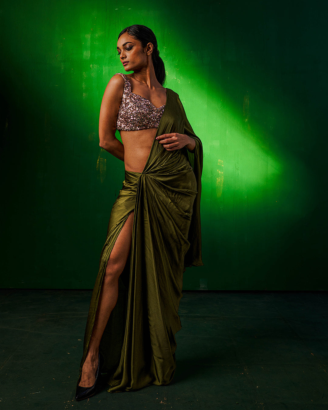 Pia Indo Western Wrap Saree